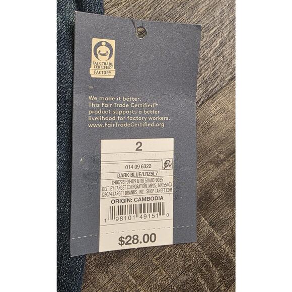 Universal Thread High-Rise Skinny Jeans size 2 R - Dark Wash - NEW - Picture 3 of 7